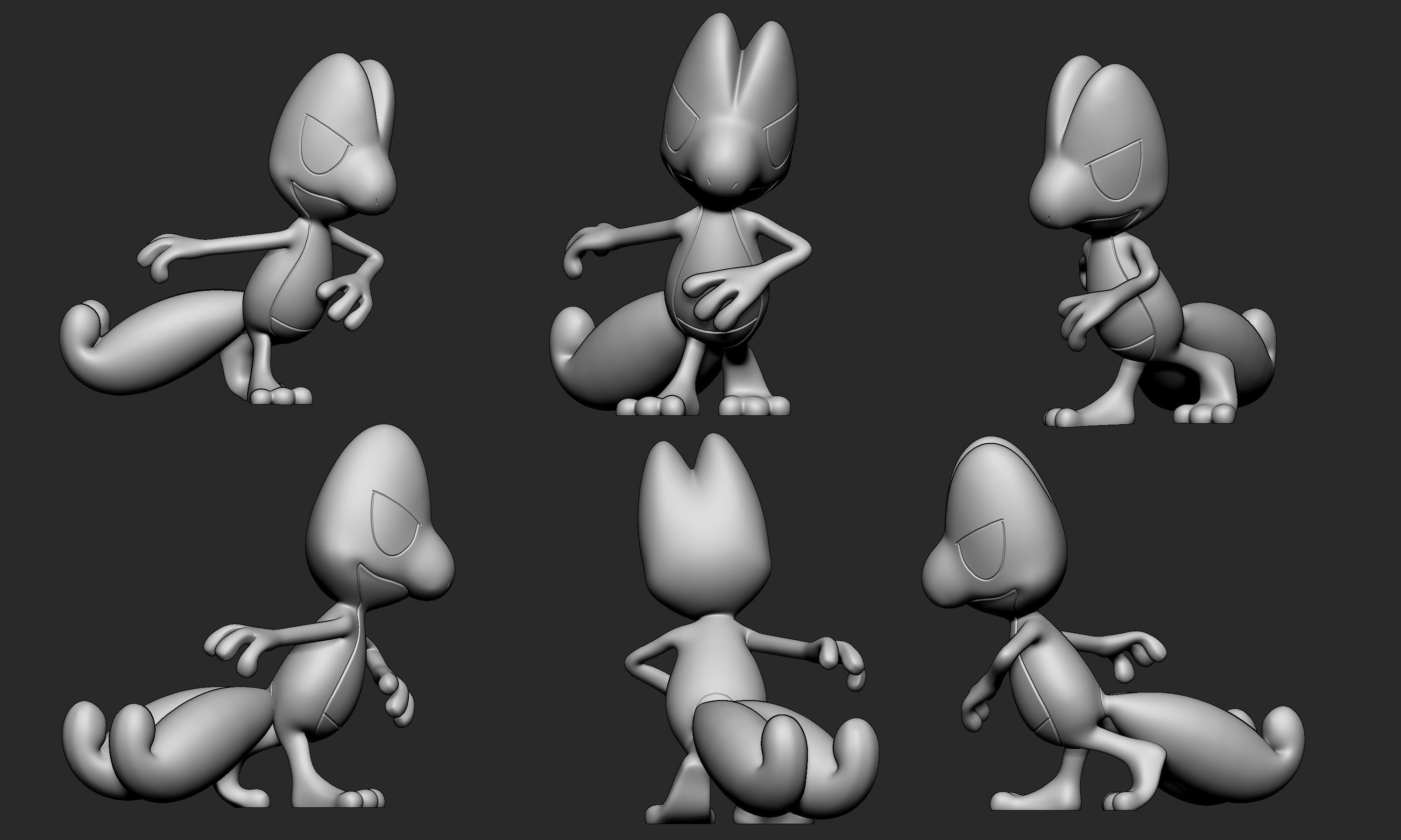 Pokemon - Treecko with 2 poses 3D print model_8