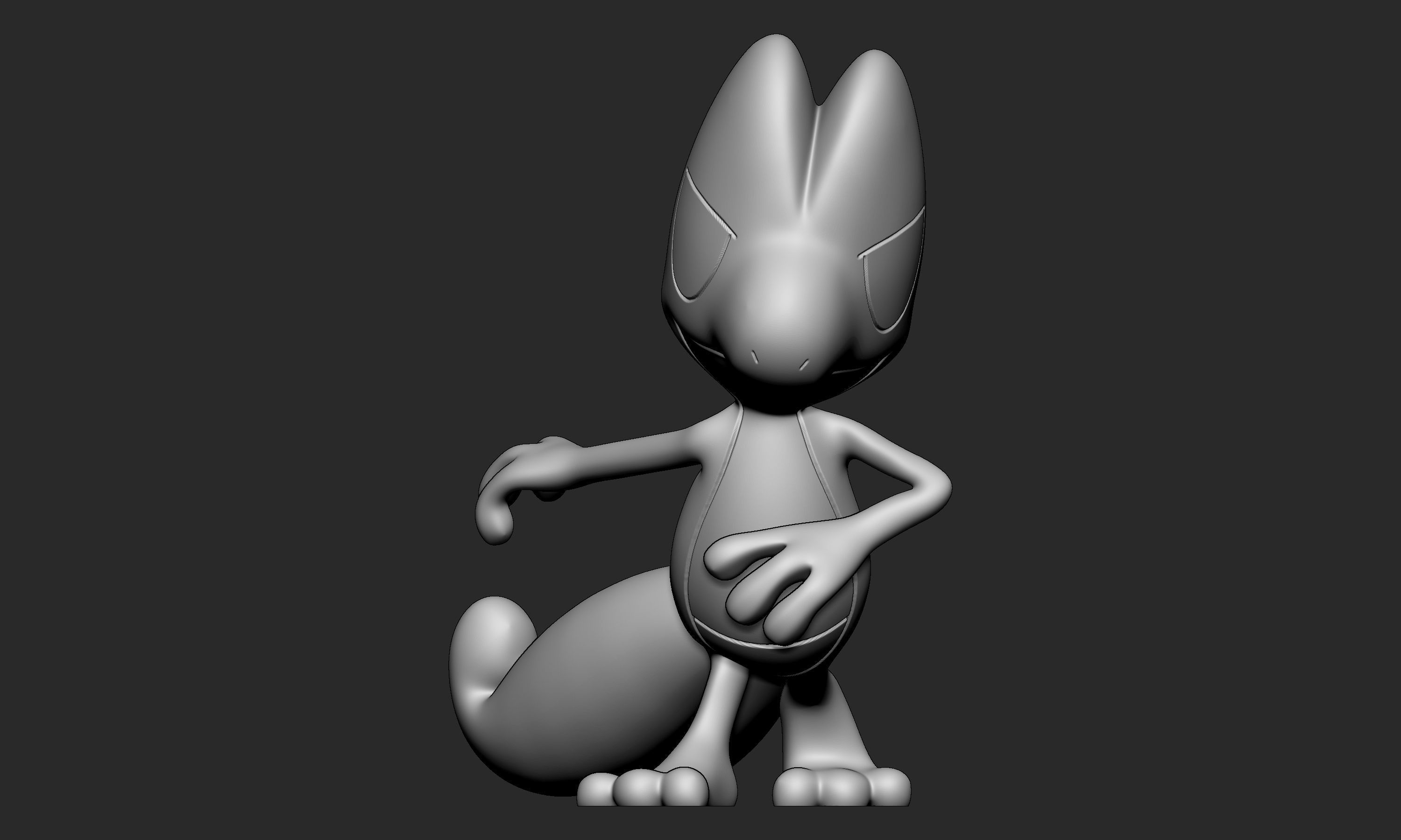 Pokemon - Treecko with 2 poses 3D print model_7