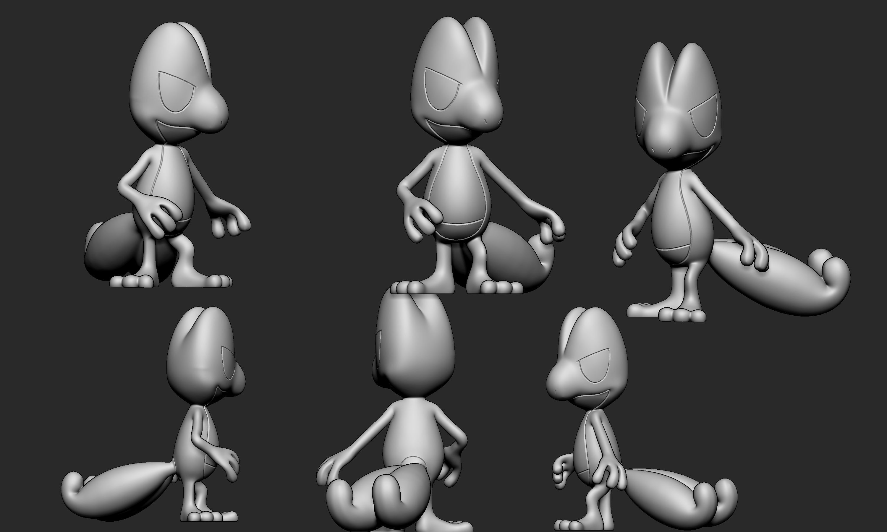 Pokemon - Treecko with 2 poses 3D print model_4