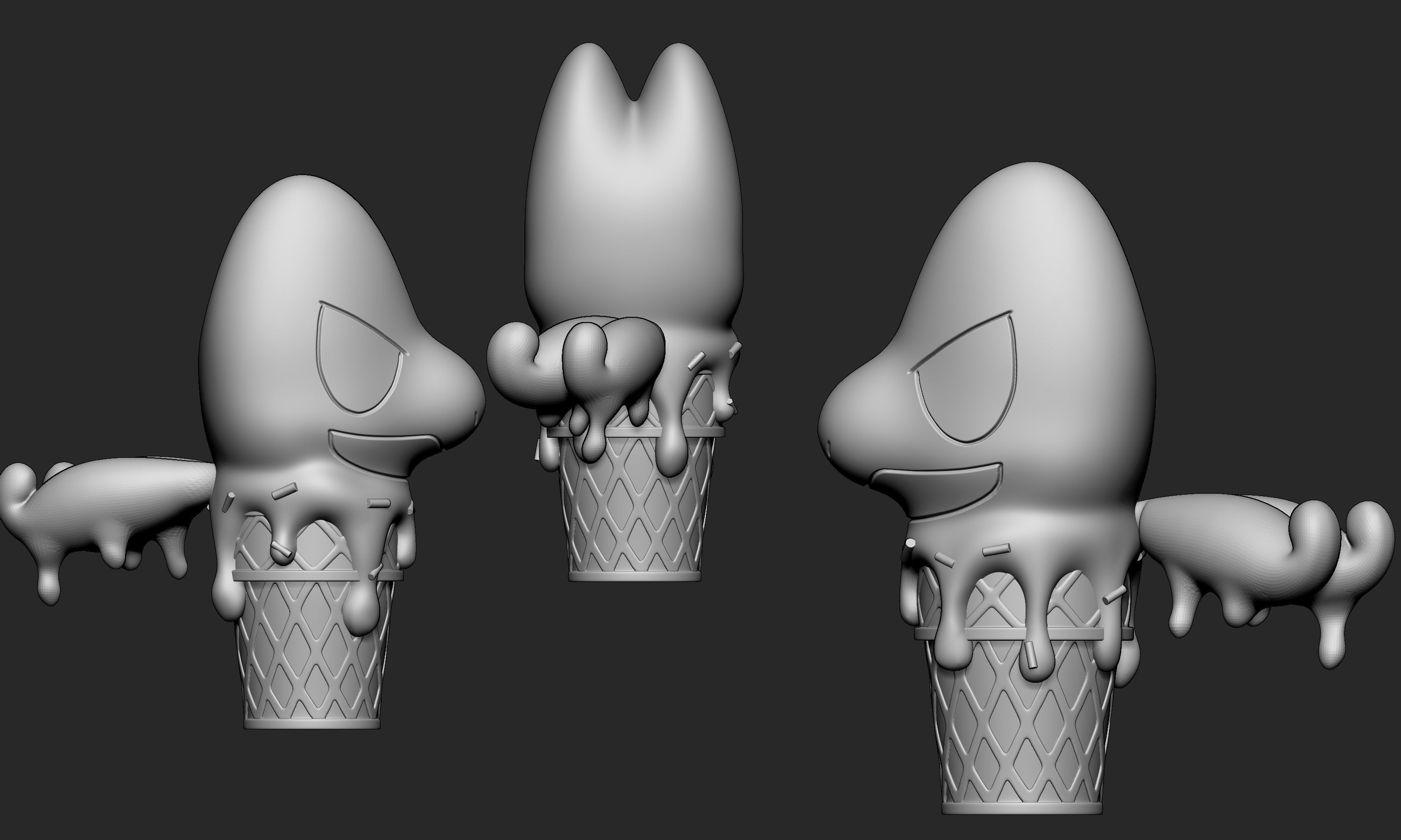 Pokemon - Ice Cream Treecko  3D print model_6