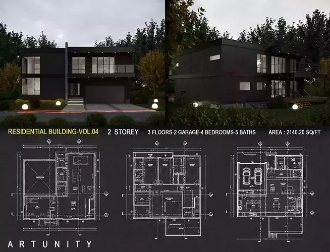 Residential-Building-vol-04-Plan 3D model