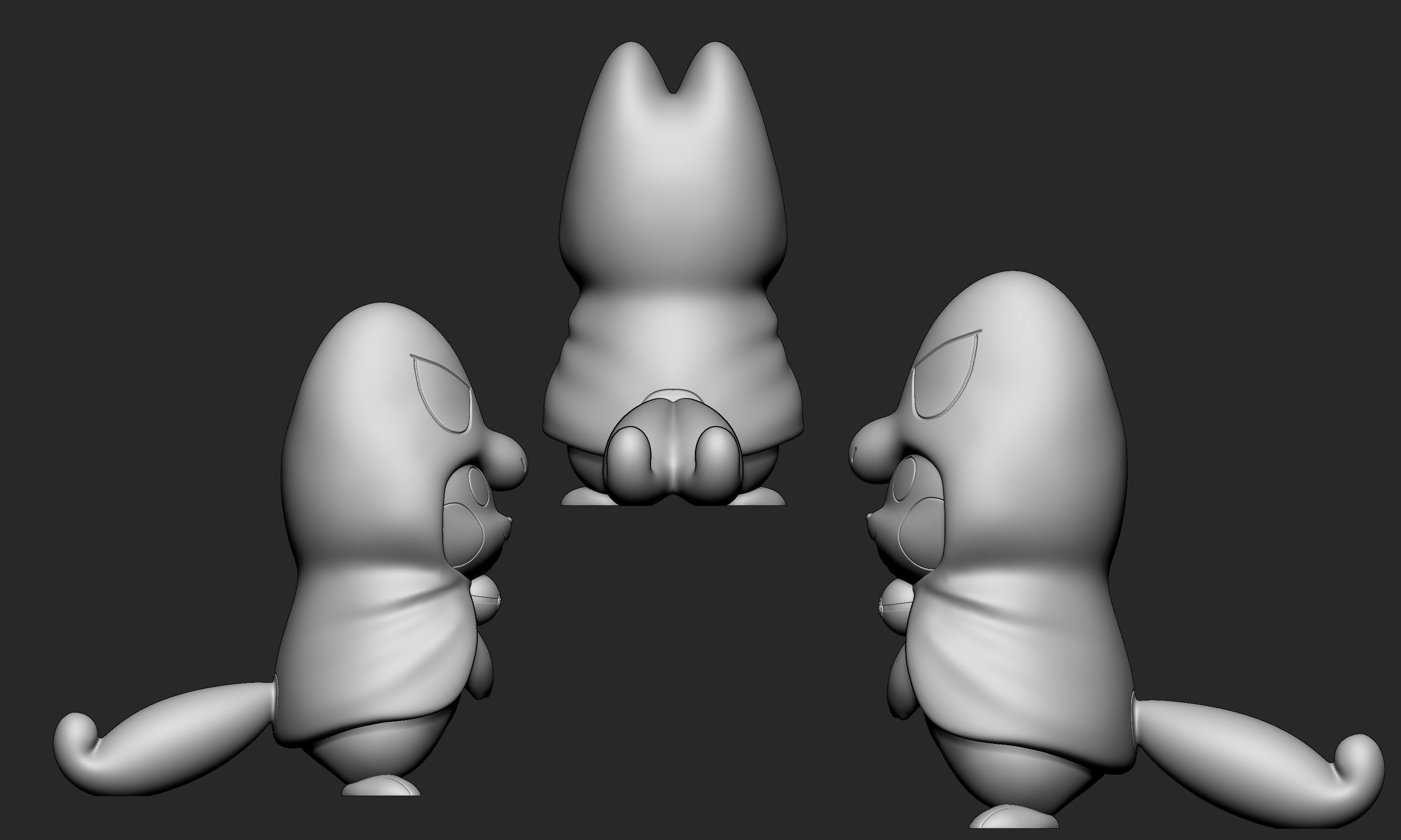 Pokemon - Pikachu Treecko Cosplay  Free 3D print model_6