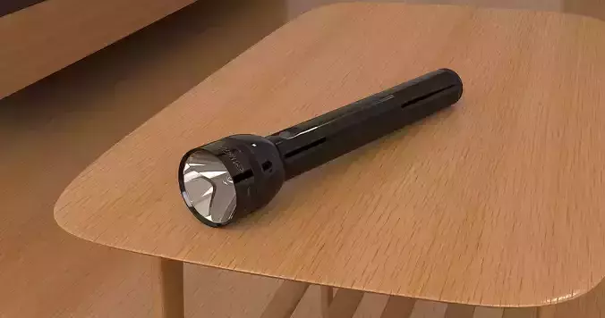Maglite D3 Flashlight 3D model