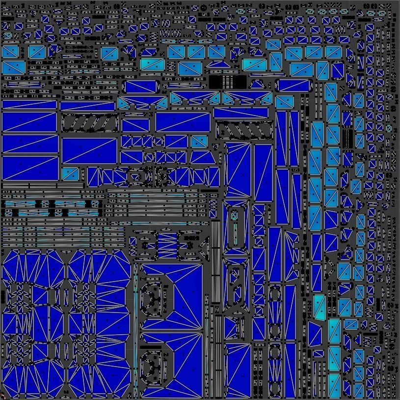 Sci-fi Crate Low-poly 3D model_13