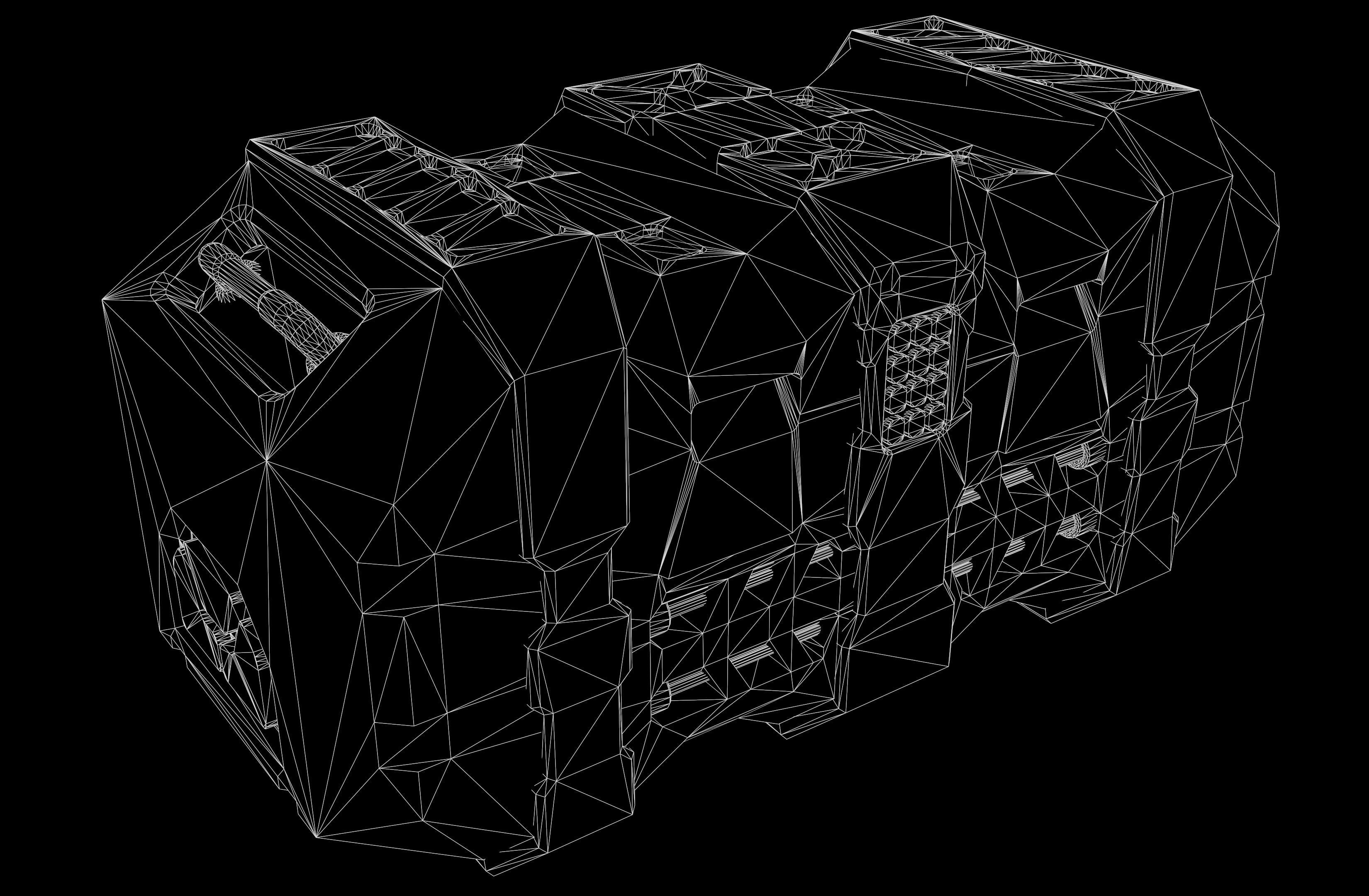Sci-fi Crate Low-poly 3D model_4