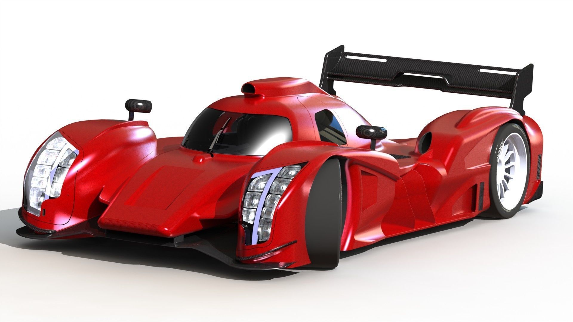 HIGH DETAIL Audi LeMans Race Car - 6 Parts for 3D Printing  3D print model_5