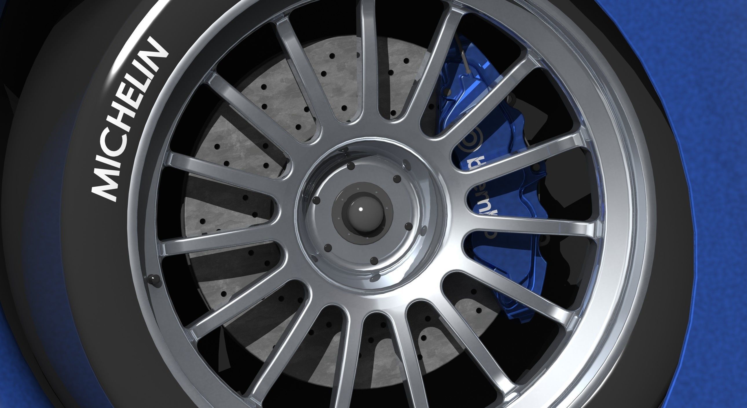 HIGH DETAIL Audi LeMans Race Car - 6 Parts for 3D Printing  3D print model_9