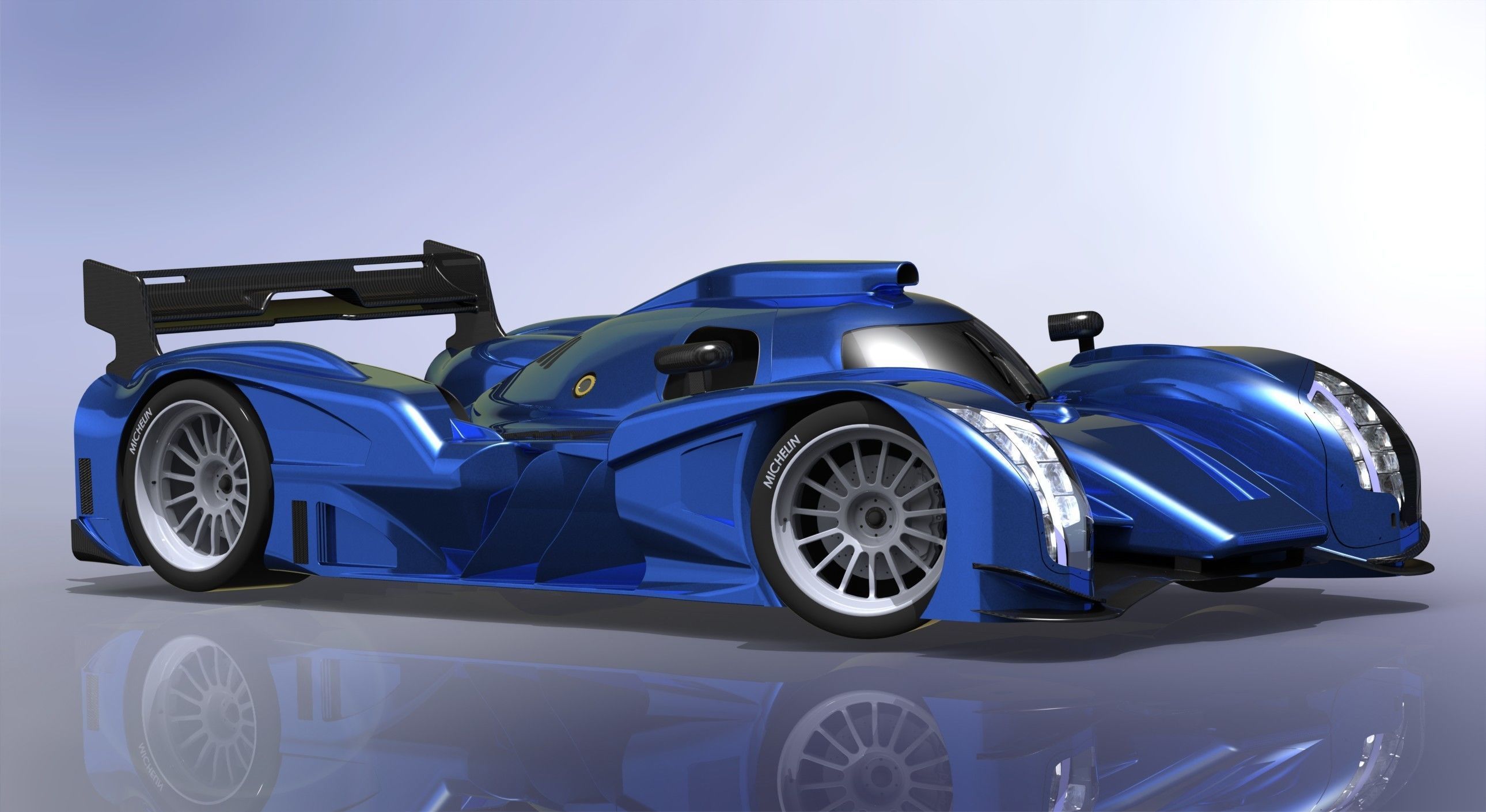 HIGH DETAIL Audi LeMans Race Car - 6 Parts for 3D Printing  3D print model_7