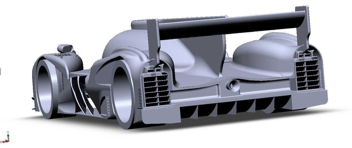 HIGH DETAIL Audi LeMans Race Car - 6 Parts for 3D Printing  3D print model_12