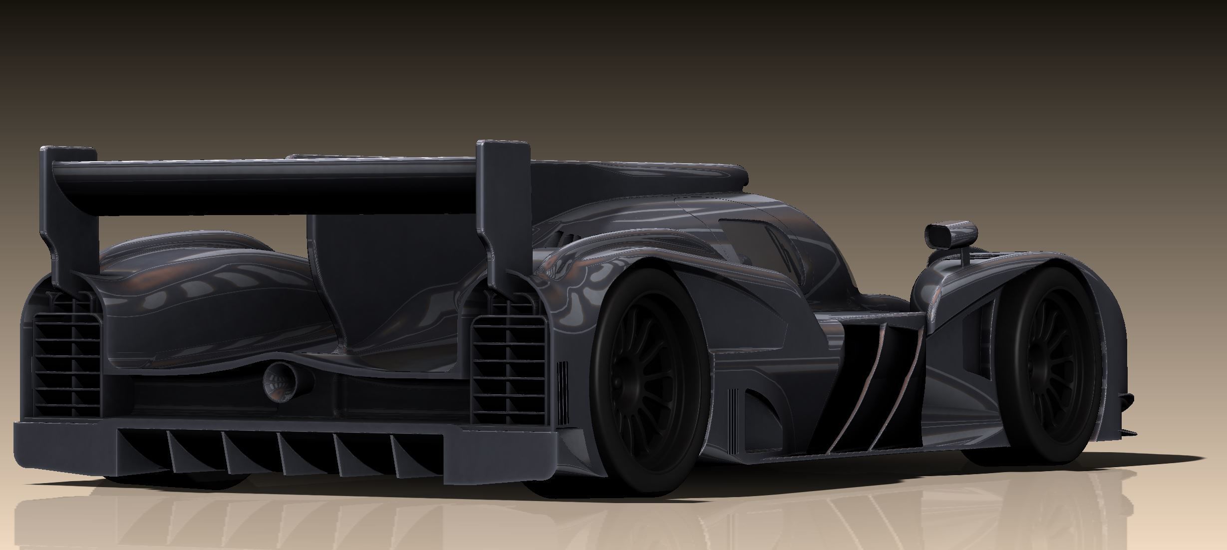 HIGH DETAIL Audi LeMans Race Car - 6 Parts for 3D Printing  3D print model_15