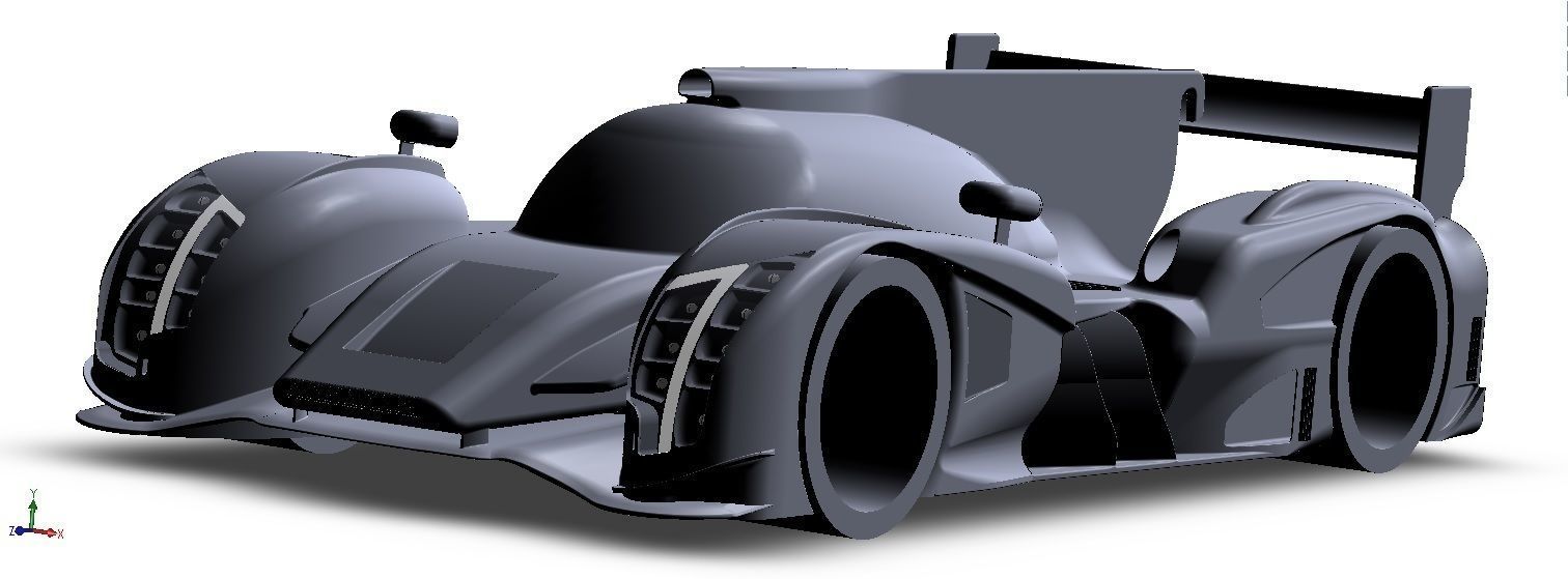 HIGH DETAIL Audi LeMans Race Car - 6 Parts for 3D Printing  3D print model_10