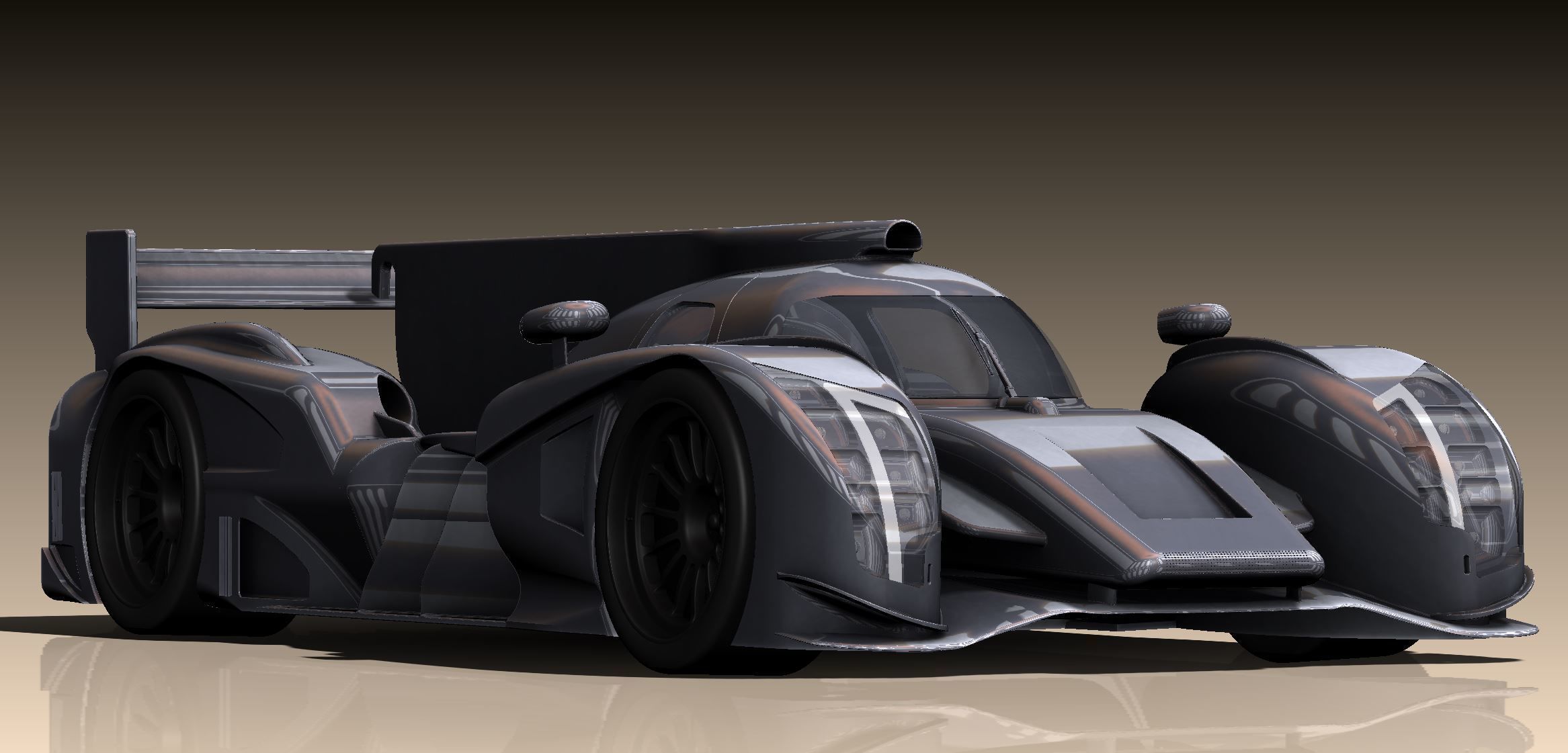 HIGH DETAIL Audi LeMans Race Car - 6 Parts for 3D Printing  3D print model_16