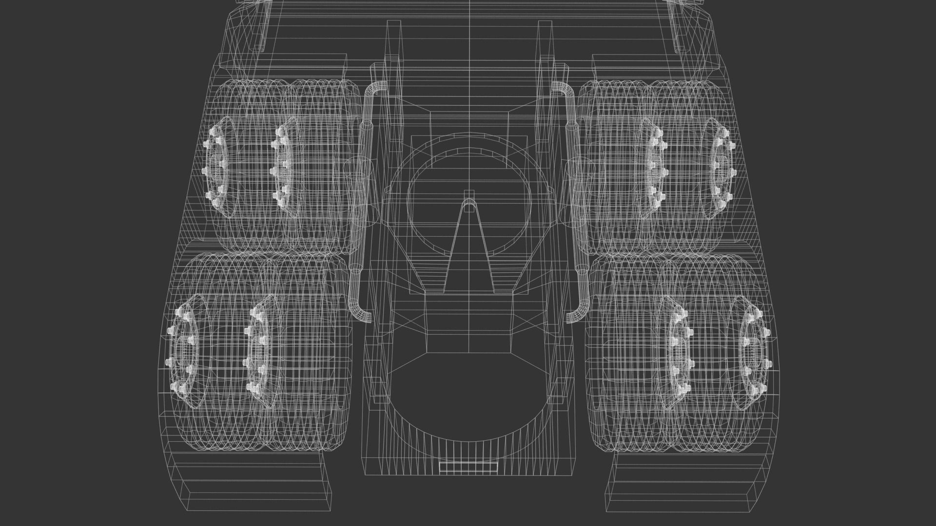 Low-Poly Electric Semi Truck - Tesla Daycab Tractor Truck 2018 Low-poly 3D model_16