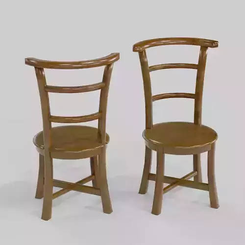 Simple Wooden Chair 