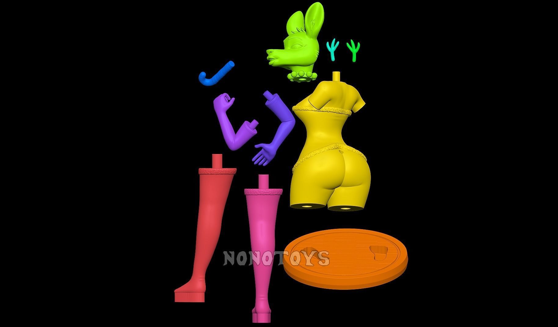 Sexy Reindeer for Christmas 3D print model_7