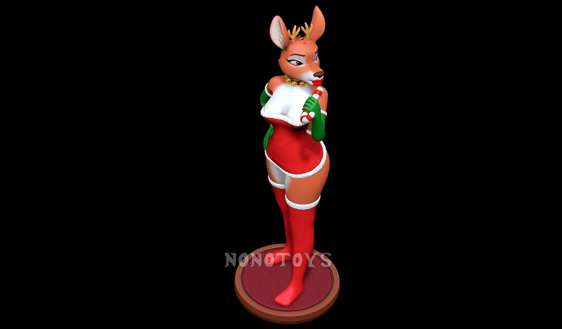 Sexy Reindeer for Christmas 3D print model_5