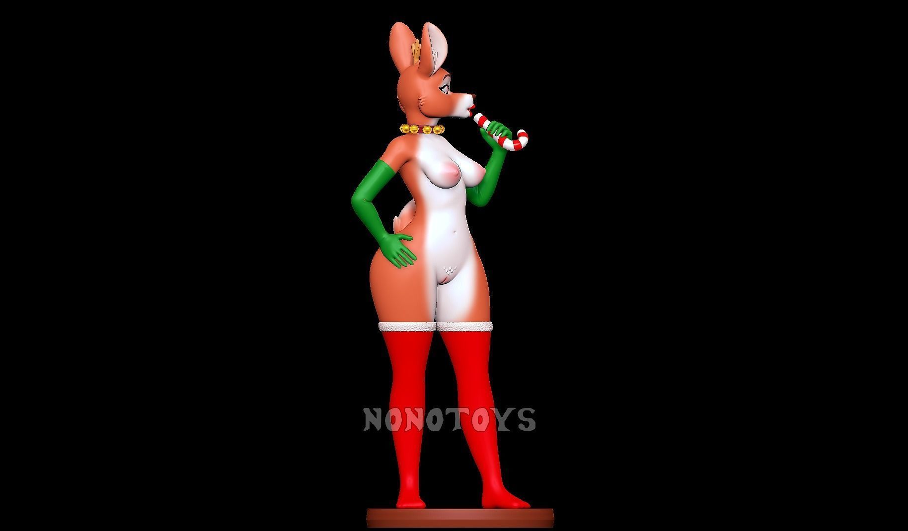 Sexy Reindeer for Christmas 3D print model_11