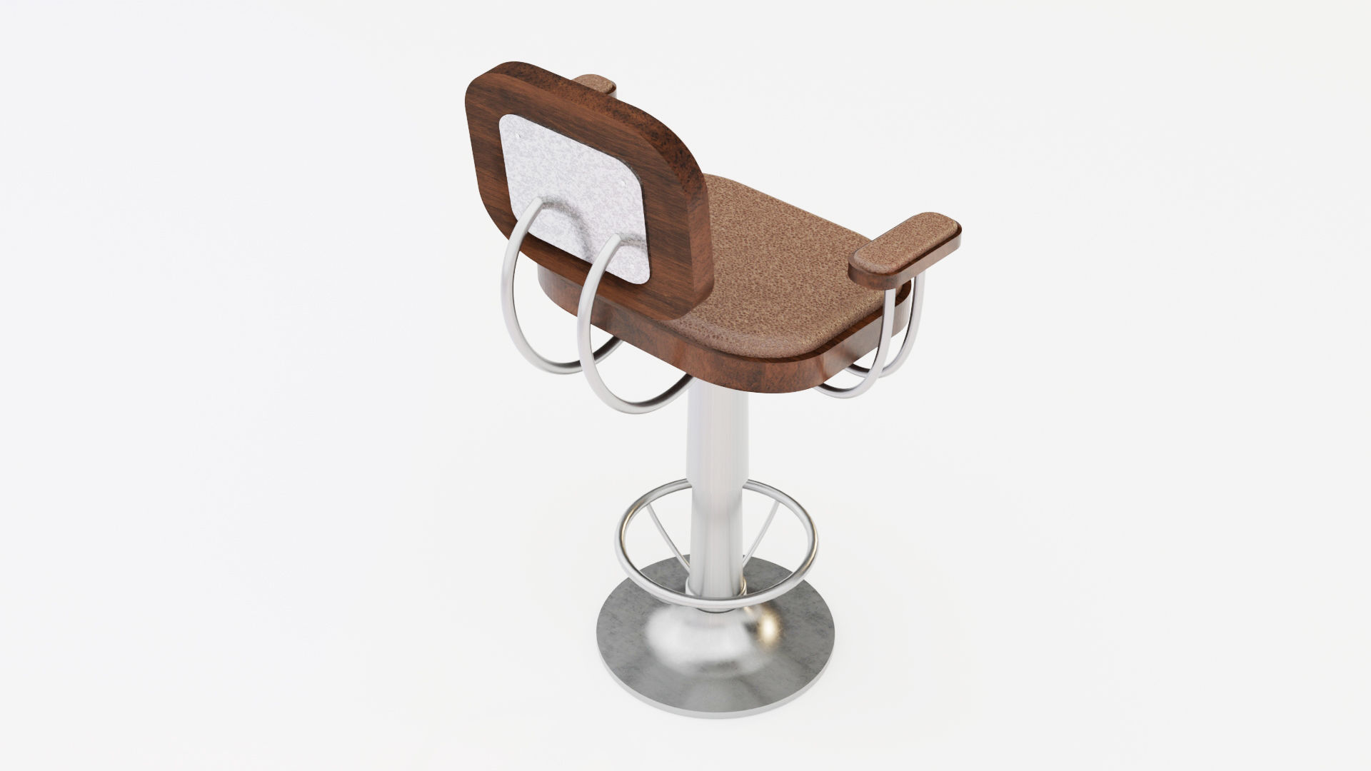 Bar Stool 3D model_4