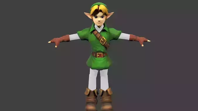 Adult Link model NOT RIGGED