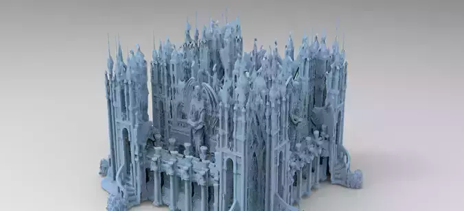 Dark Ancient temple Stone temple 3