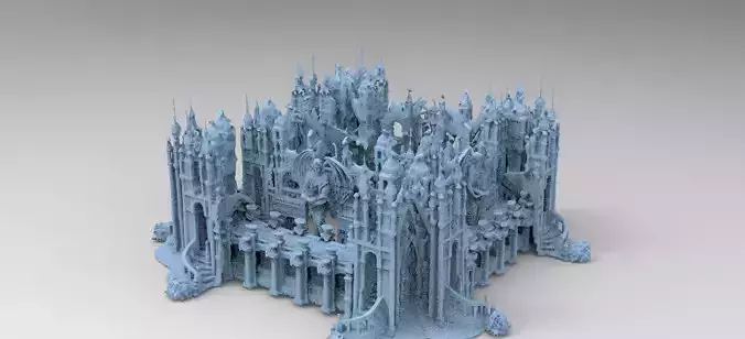 Dark Ancient temple Stone temple 4 