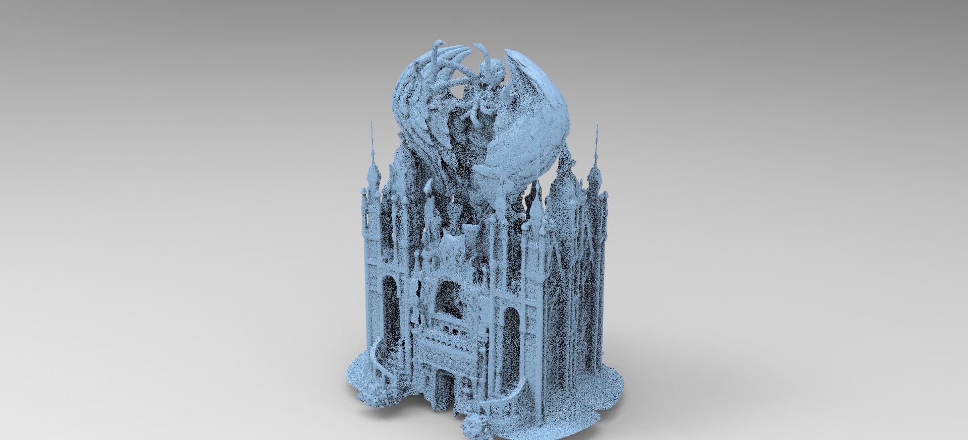 Dark Ancient Holy Temple  3D model_1