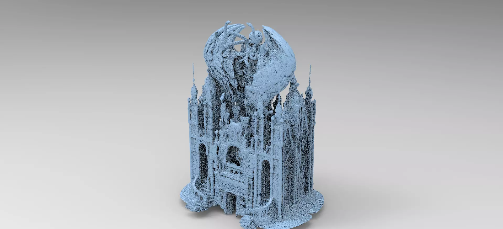 Dark Ancient Holy Temple  3D model_0