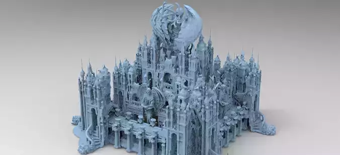 Dark Ancient temple Stone temple 