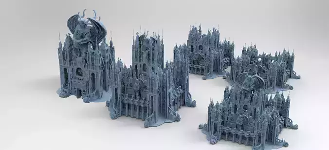 Ancient temple Stone temple Kit bash 1 