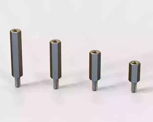 M6 Hexagonal Stud Male-Female Connector 3D print model