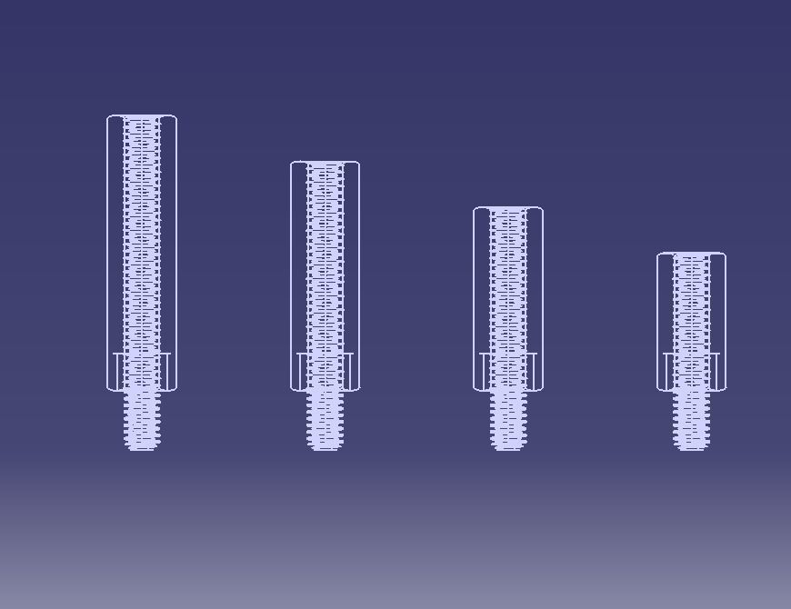 M8 Hexagonal Stud Male-Female Connector 3D print model_13