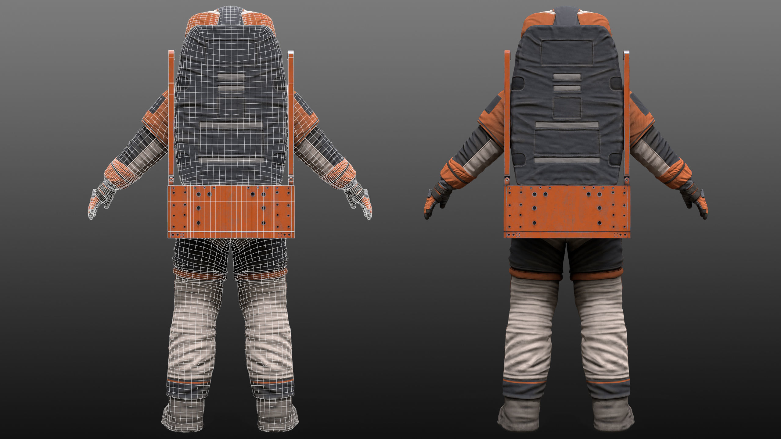 CS05 Space Suit V1 LITE VERSION Low-poly 3D model_8