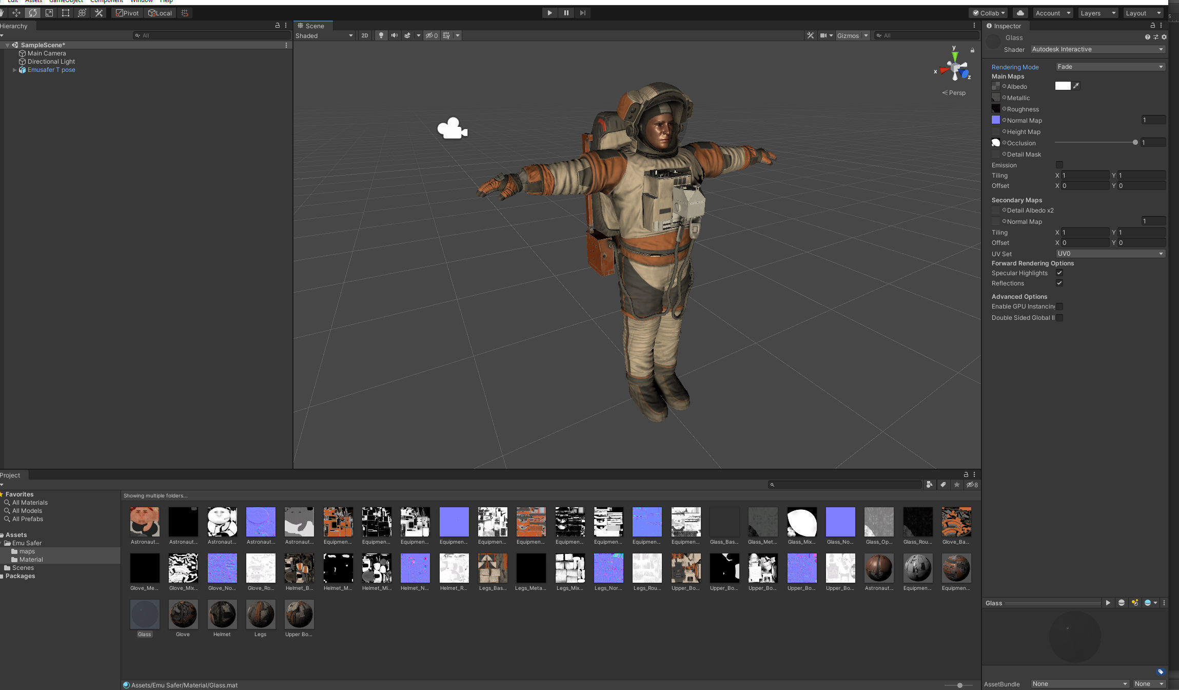 CS05 Space Suit V1 LITE VERSION Low-poly 3D model_14