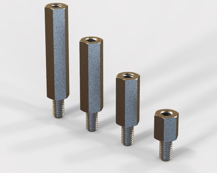 Hexagonal Connector 10 Hexagonal Stud Male-Female Connector 3D model 3D printable | CGTrader