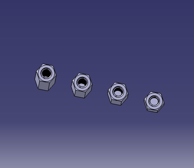 M12 Hexagonal Stud Male-Female Connector 3D print model_12