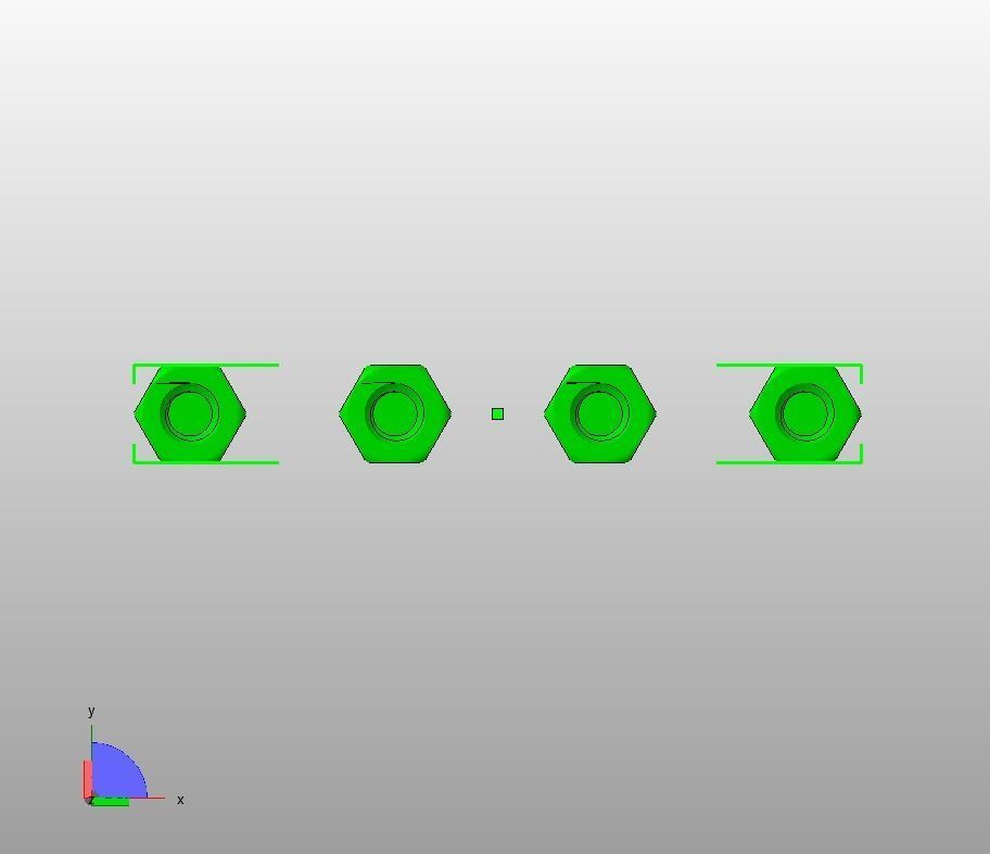 M12 Hexagonal Stud Male-Female Connector 3D print model_19