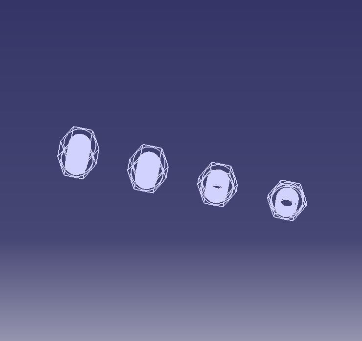 M12 Hexagonal Stud Male-Female Connector 3D print model_11