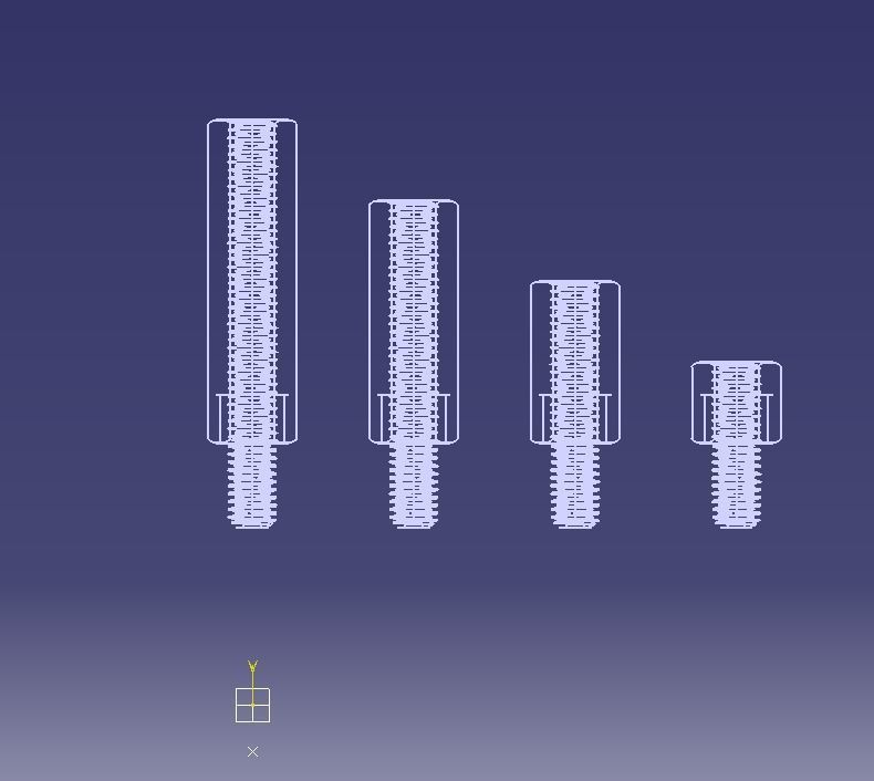 M12 Hexagonal Stud Male-Female Connector 3D print model_14