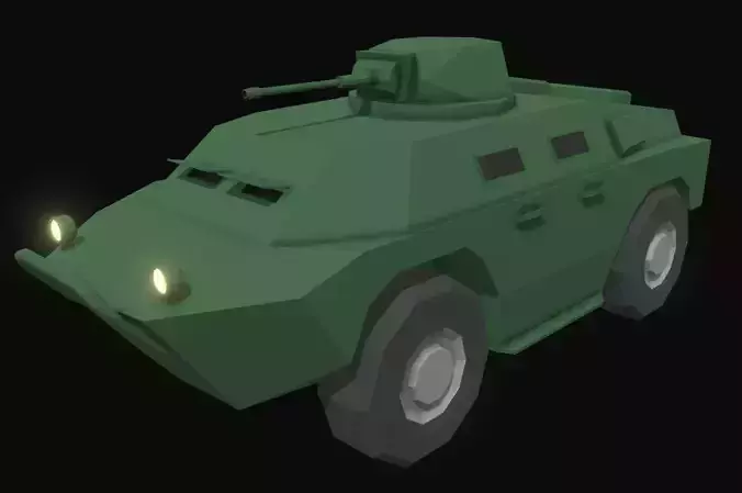 APC Low Poly armored vehicle