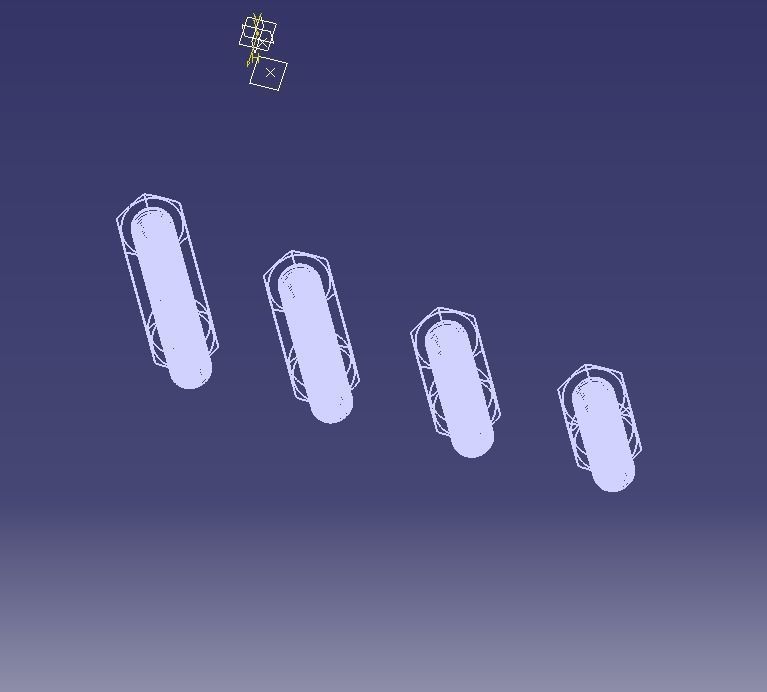 M14 Hexagonal Stud Male-Female Connector 3D print model_24