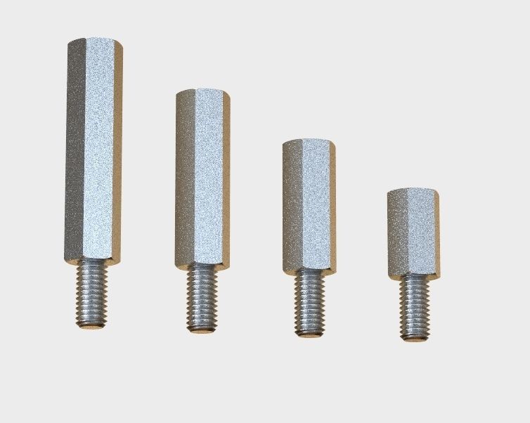 M14 Hexagonal Stud Male-Female Connector 3D print model_38
