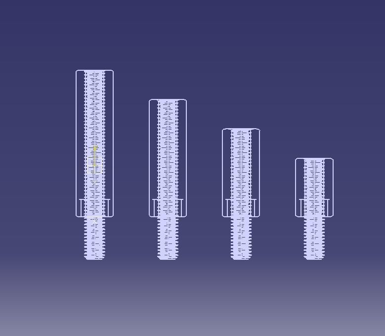M14 Hexagonal Stud Male-Female Connector 3D print model_13