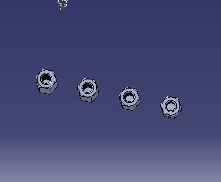 M14 Hexagonal Stud Male-Female Connector 3D print model_27