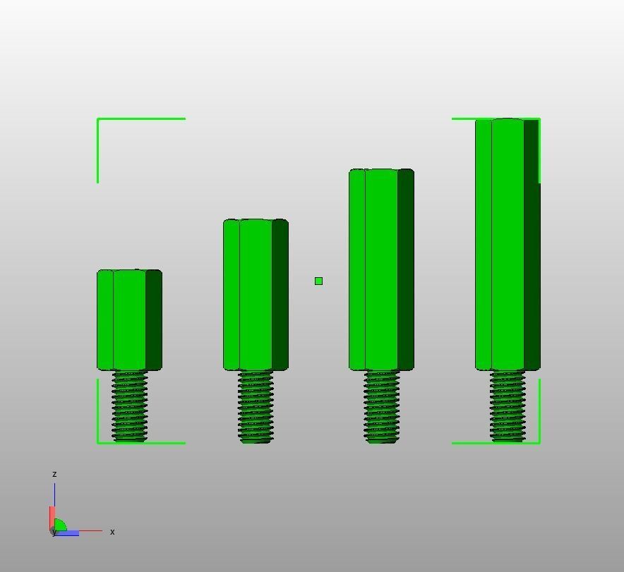 M14 Hexagonal Stud Male-Female Connector 3D print model_19