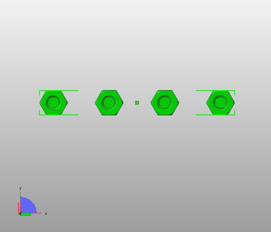 M14 Hexagonal Stud Male-Female Connector 3D print model_18