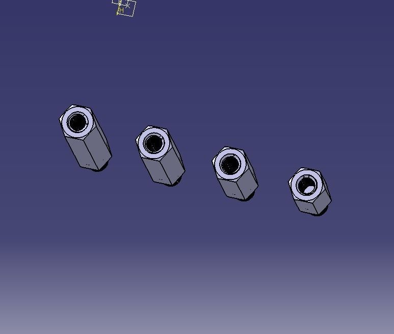 M14 Hexagonal Stud Male-Female Connector 3D print model_25