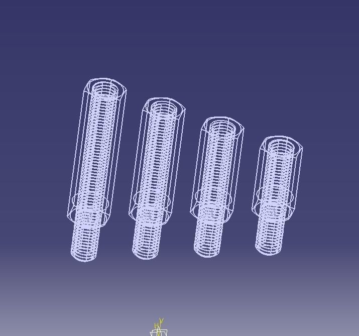 M20 Hexagonal Stud Male-Female Connector 3D print model_10