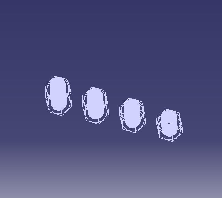 M20 Hexagonal Stud Male-Female Connector 3D print model_4