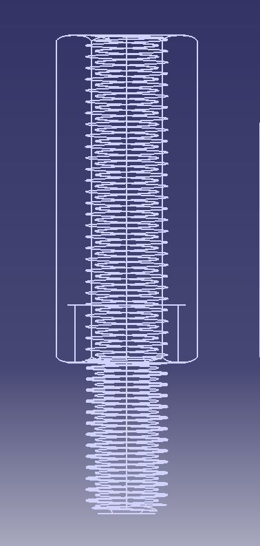 M20 Hexagonal Stud Male-Female Connector 3D print model_15