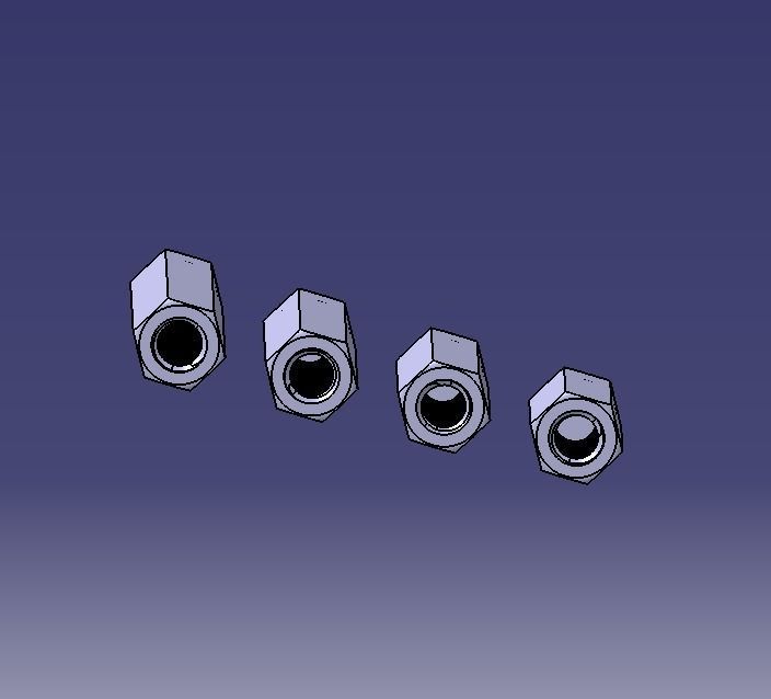 M20 Hexagonal Stud Male-Female Connector 3D print model_28